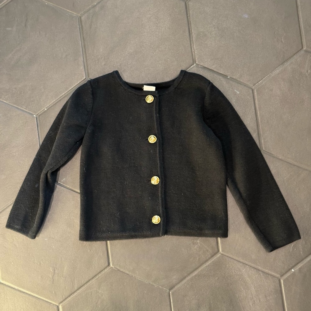 GAP Black Kids Sweater with Gold Buttons